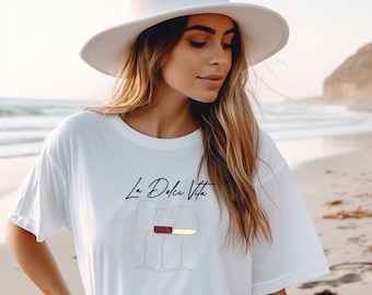 La Dolce Vita Wine T-Shirt: Italy Summer Travel Shirt
