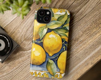 Magnetisch telefoonhoesje Italiaans citroen: Amalfi Art, stoere iPhone-cover