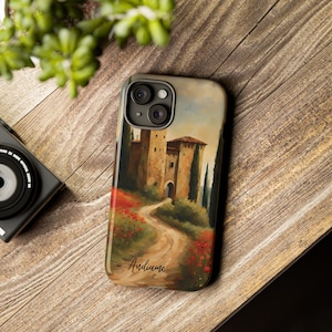 Andiamo Italian scene cell phone case Tuscan vibe Italian aesthetic gift for Italy lover honeymoon gift summer iphone case Italy phrases