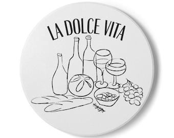 Zestaw ceramicznych podstawek do lodów włoskich: Dolce Vita Kitchen Decor