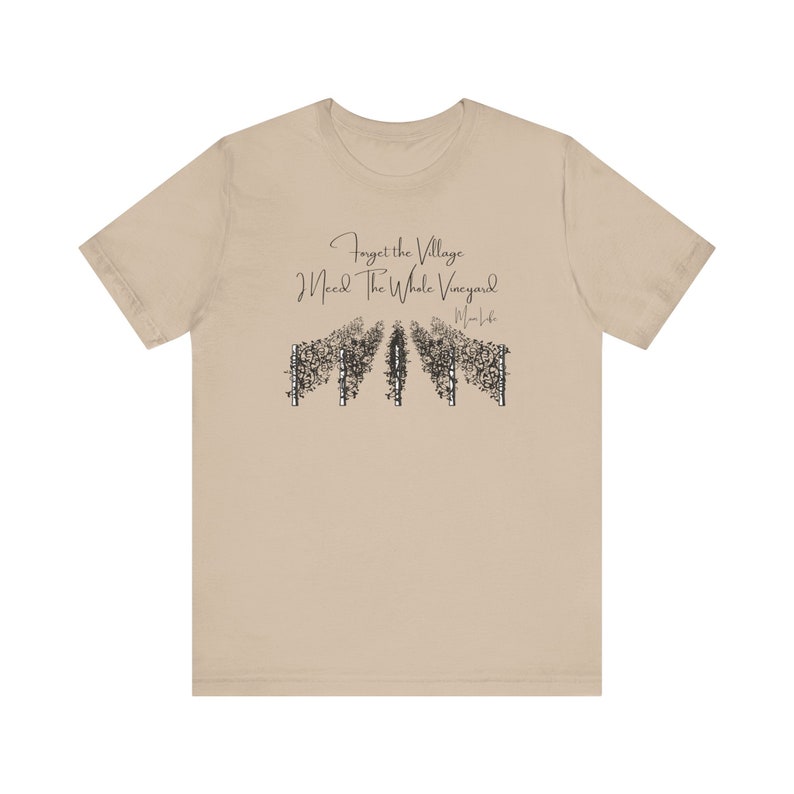 Funny Mom Life Tee: I Need The Whole Vineyard - Wine Lover Shirt Tan