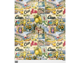 Cadeauverpakking collage Italië: Amalfikust, thema Comomeer