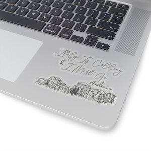 Italy Is Calling Kiss Cut Stickers/Andiamo Computer Sticker/Italy Theme Stickers/Italy Souvenir /Italy Lover Laptop Sticker/Travel Stickers