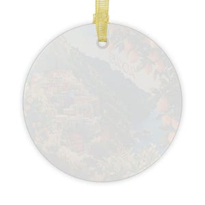 Amalfi Coast Italy Glass Ornament: Watercolor Travel Souvenir image 3