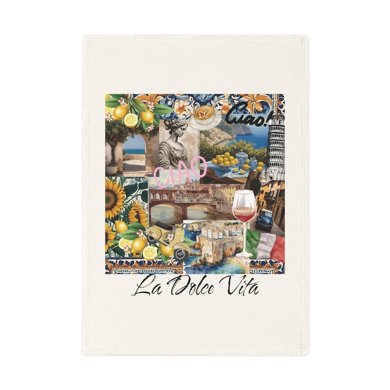 SoSheTravels La Dolce Vita Tea Towel