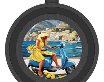 Draadloze oplader Amalfikust: Italiaans Vespa & Lemons-ontwerp