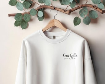 Besticktes Ciao Bella Sweatshirt: Italien Reisegeschenk