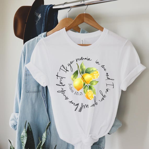Italy Lemon Scripture T-shirt: Faith Based Amalfi Coast Tee