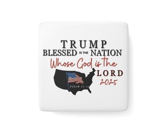 Vaterländischer Porzellan Magnet, Christliches Weihnachtsgeschenk