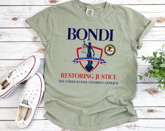 Pam Bondi Justice T-Shirt: Comfort Colors USA Tee