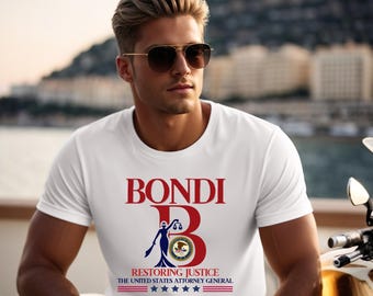 Pam Bondi Justice T-Shirt: MAGA Patriotic Gift