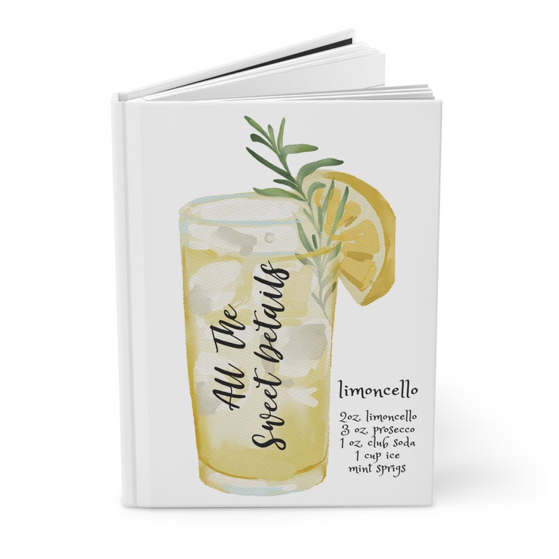Limoncello-recept met harde kaft: keukennotitieboekje Sorrento, Italië afbeelding 3