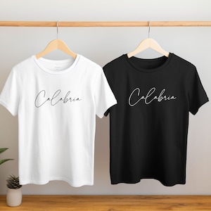 Calabria Italy T-Shirt: Unisex Travel Tee, Minimalist Design