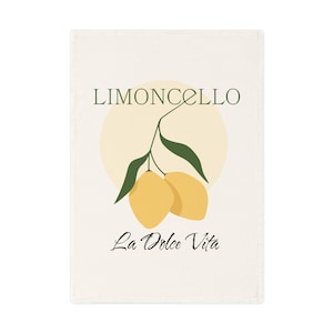 Theedoek limoncello: Italiaans keukendecor La Dolce Vita