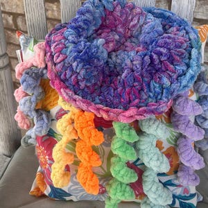 NEW- Pride Rainbow Jellyfish hat, perfect for festivals, costume, cosplay, super soft!!