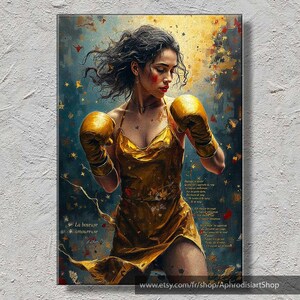 ARTHUR H - The Boxer in Love (2018) - Poster o stampa su tela - Testo illustrato della canzone