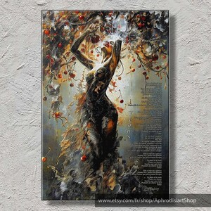ALAIN BASHUNG - Venus (2008) - Poster o stampa su tela dell'artista - Testo illustrato della canzone