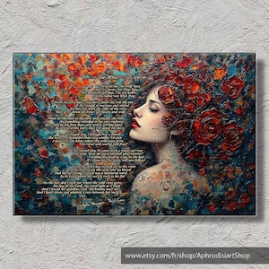 Kylie MINOGUE e Nick CAVE - Where the Wild Roses Grow (1995) - Poster o stampa su tela - Testo illustrato della canzone