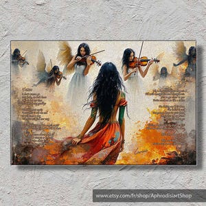 LOREEN - Tattoo (2023) - Poster o stampa su tela - Testo illustrato della canzone