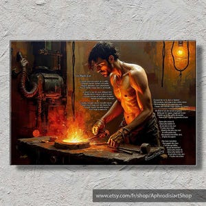 BERNARD LAVILLIERS - Les Mains d'or (2001) - Póster o impresión sobre lienzo de artista - Letras de canciones ilustradas