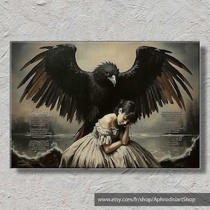 BARBARA - El Águila Negra (1970) - Póster o impresión en lienzo - Letras de canciones ilustradas