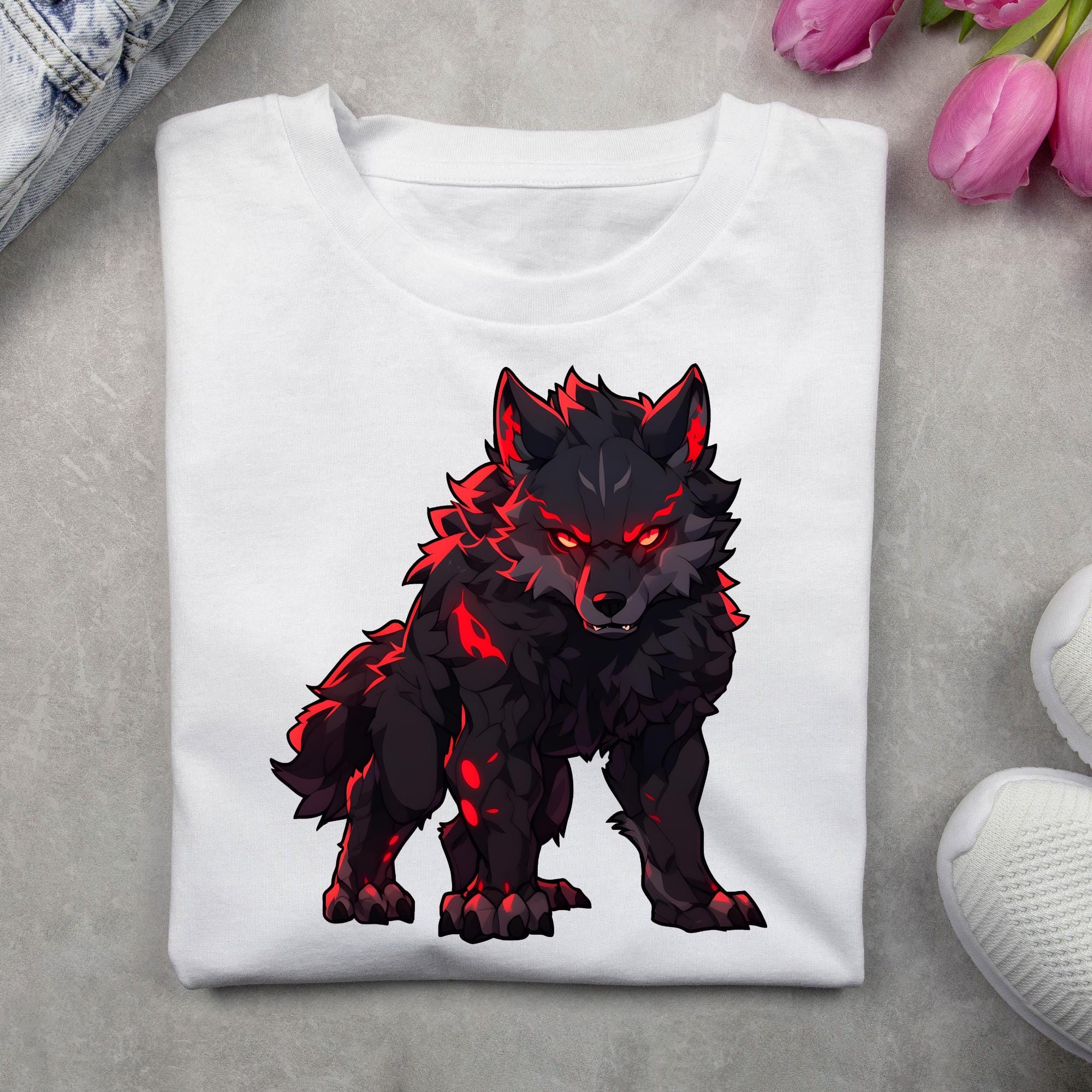 Direwolf Clipart, Fantasy Wolf Sublimation Design (digital Download ...