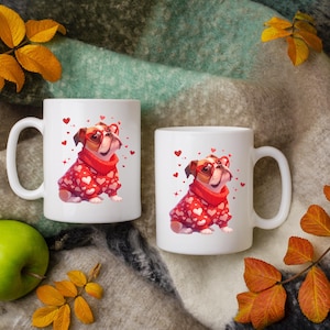 Valentine Boxer PNG, Valentine&#39;s Day Coquette Dog Lover Gift, Dog Mom Sweatshirt, Girlfriend Gift, Pink Dog Clipart, Sublimation Design