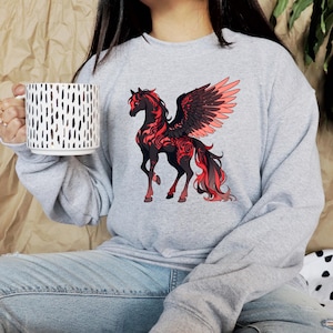 Pegasus Png, Fantasy Art Sublimation Design, Winged Horse Pegasus Clipart Graphics Prints, Best friend Gift, Commercial Use Digital Download