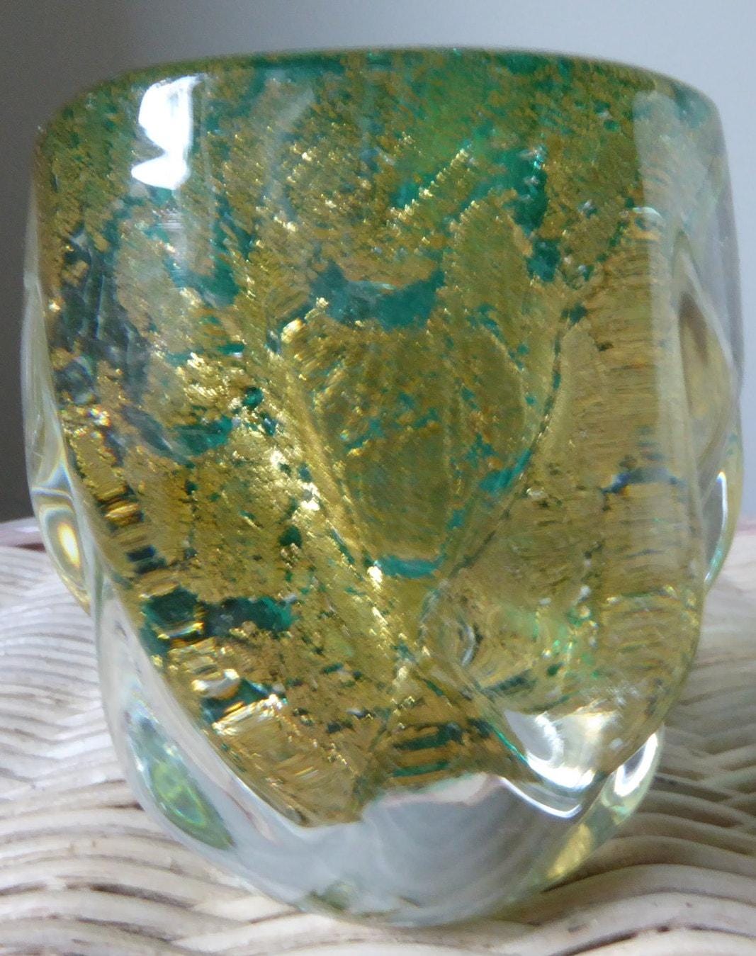 24 K Gold Murano Vase - Etsy