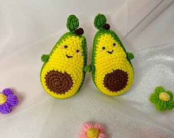 Crochet avocado soft toy, Crochet avocado, Crochet keychain, Play kitchen ,Pretendplay , soft toy, avocado baby toys ,Christmas gift ideas