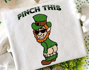Lustiges St Patrick's Day Kobold T-Shirt Design (PNG Datei)
