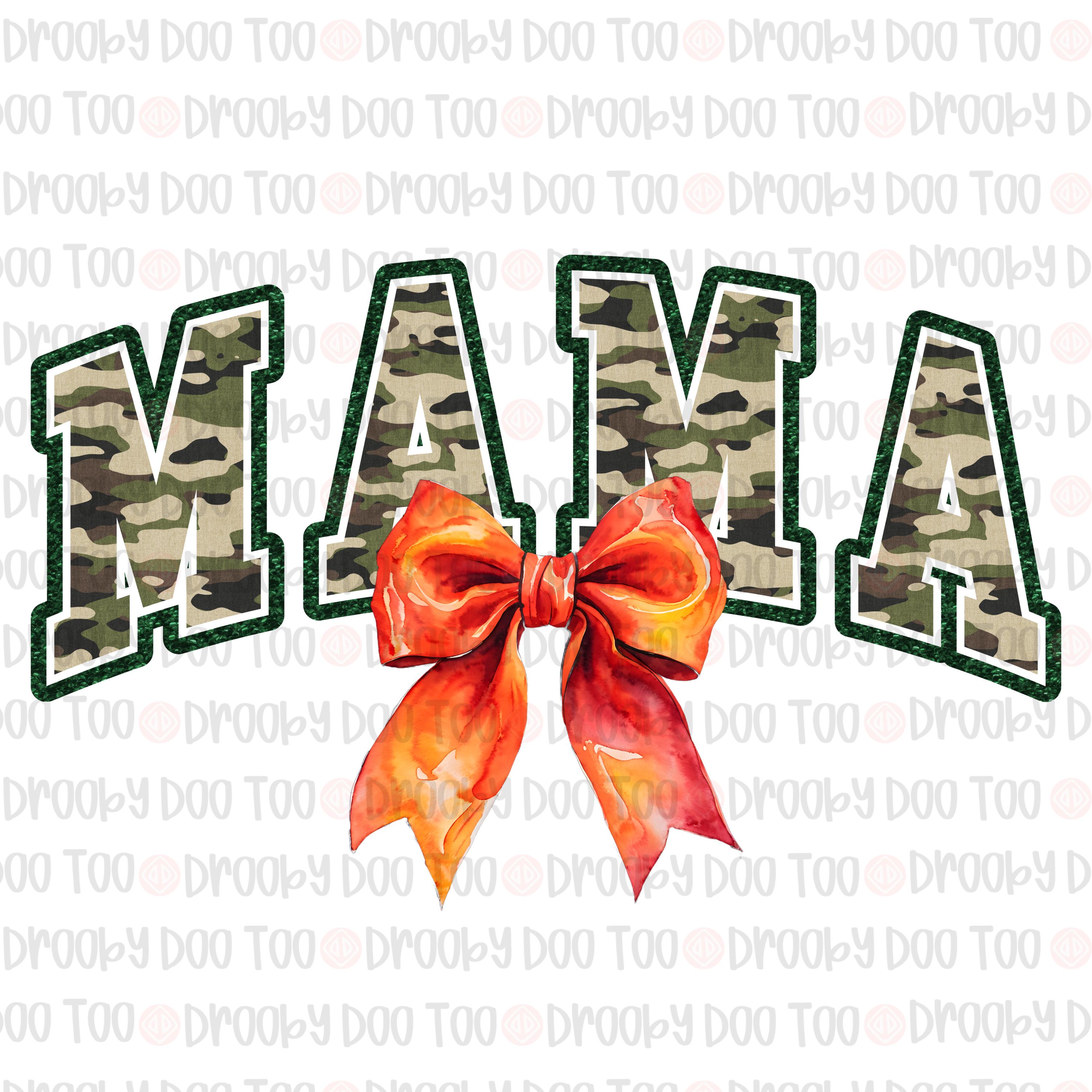 Mama Camo Coquette Bow Png, Old School Camo Png, Girls Camo Bow Png ...
