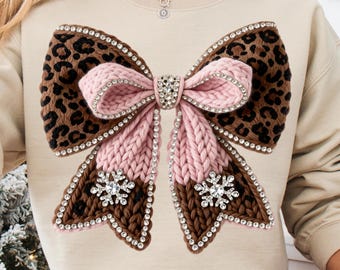 Coquette Leopard Print Bow PNG, Girly Cheetah Design (Digital Download)