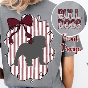 Bulldogs PNG fof Sublimering College Football Shirt Print on Demand t-shirt design State College t-shirt png