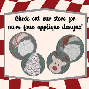 Christmas Santa Faux Applique png, Santa Claus PNG, Christmas Shirt, Santa Christmas, Christmas sublimation, Print on Demand tshirt design image 5