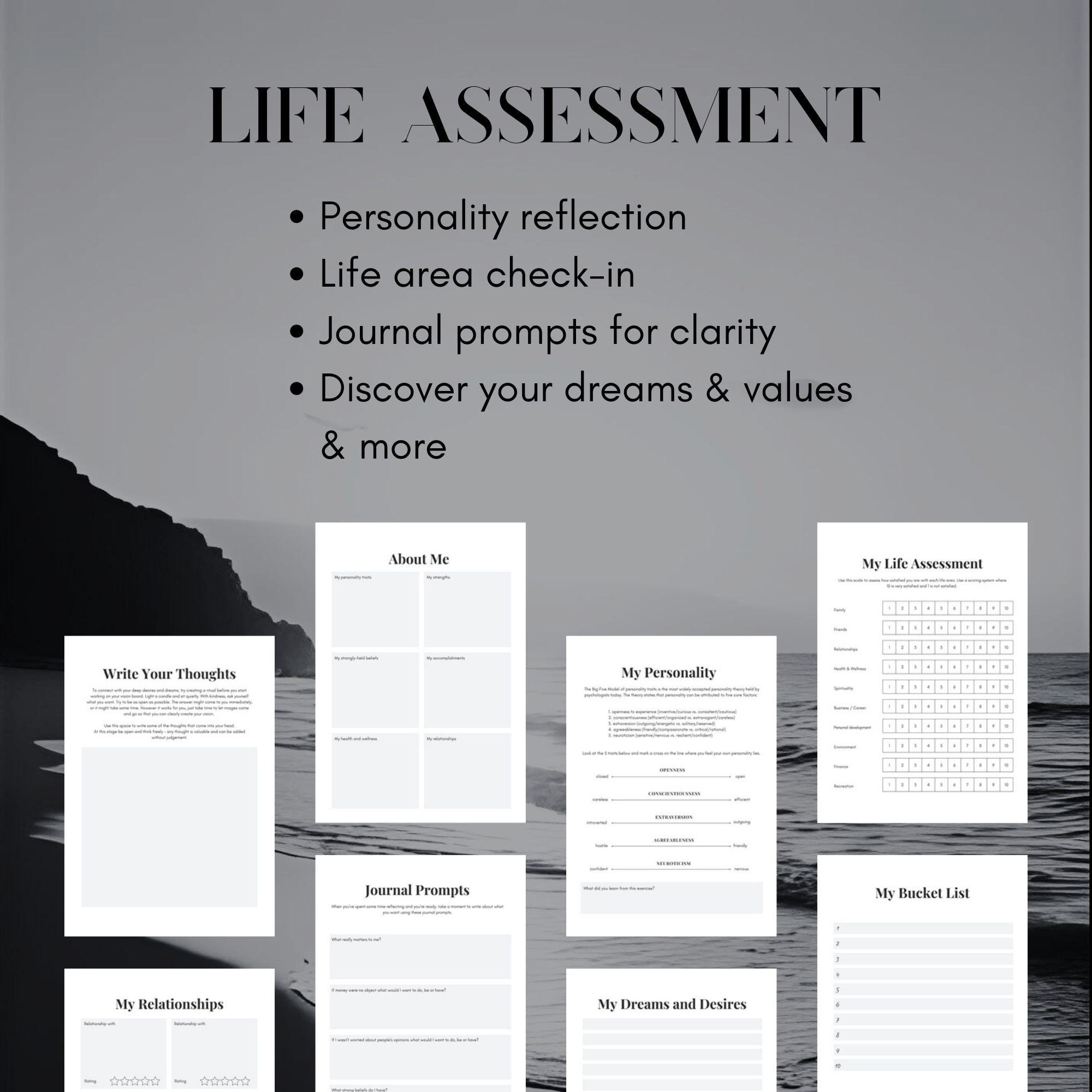 Manifestation Journal 2026 | Digital Vision Board Template | Printable ...