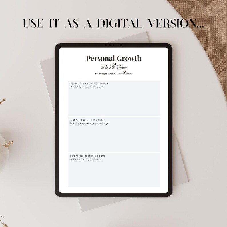 Manifestation Journal 2026 | Digital Vision Board Template | Printable ...