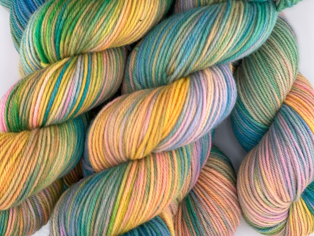 Cotton Candy Yarn: Superwash Merino Wool DK Weight - Etsy