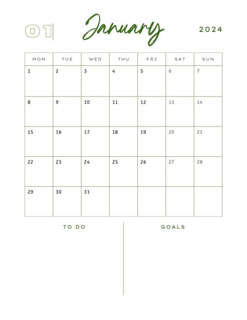 2024 Goal Setting Planner - Etsy