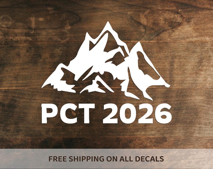 Pct Sticker PCT 2026 Pacific Crest Trail Vinyl Decal | PCT Hiker Backpacker ...