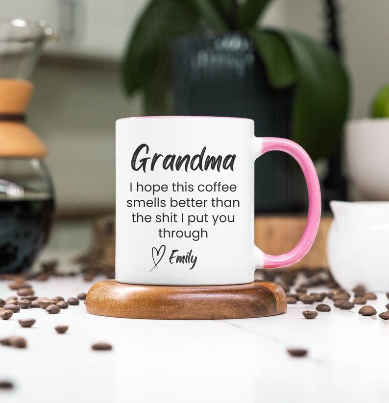 Mother's Day Mug - Grammingo Flamingo Grandma Design, 11Oz Ceramic Coffee Cup, Microwave Safe Gift Idea