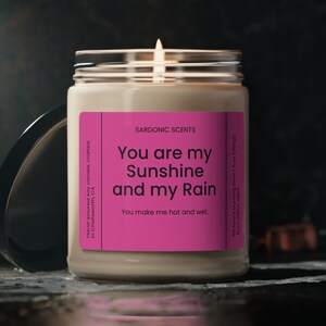 Sunshine Candle, Naughty Candle Gift, Funny Candle Gift, Gift for Her, Gift for Him, Birthday Gift, Valentines Gift, Anniversary Gift