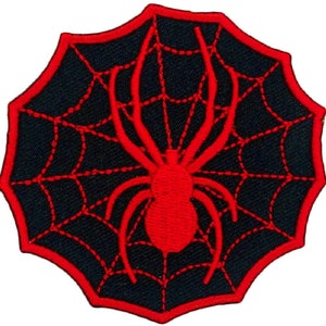 Broderad spindelvävslapp, stryk-på, sy-på, 7,5 cm - SW2