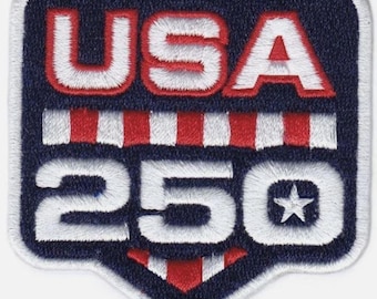 アメリカ建国250周年記念 2.0インチ アイロン接着・縫い付け可能