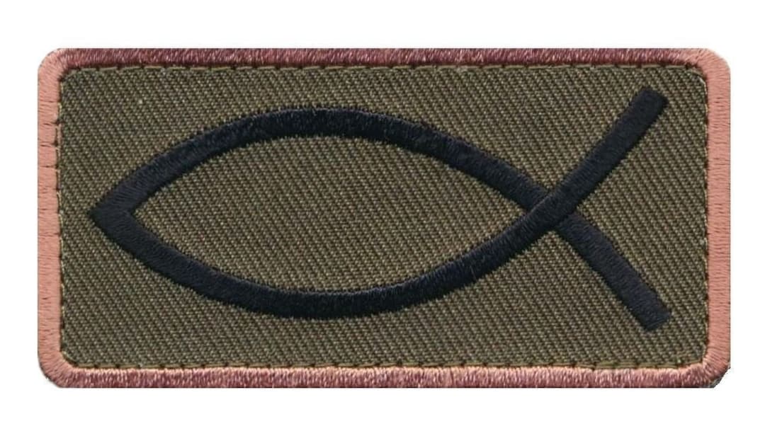 Jesus Fish Christian 3.0 Inch Patch (embroidered Hook) - Etsy