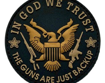 2nd Amendment Eagle PVC Patch – Tactical Hook Fastener (3.0 Inch)