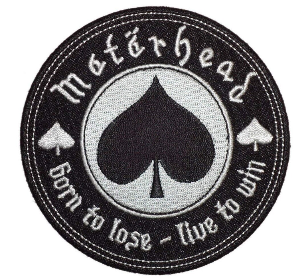 thumbnail image 2 of BORN TO LOSE LIVE TO WIN Spade Motorhead Hook Patch – Rocker Style 2 of 6