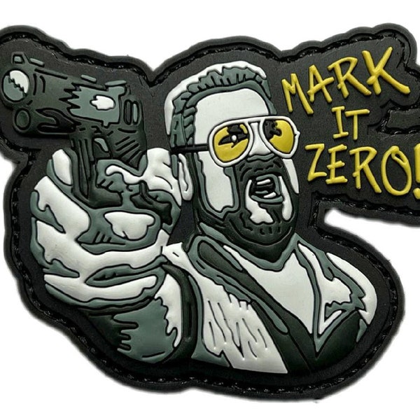 Mark It Zero Big Lebowski Patch [3D-PVC Rubber - Hook Fastener Backing -NZ12]