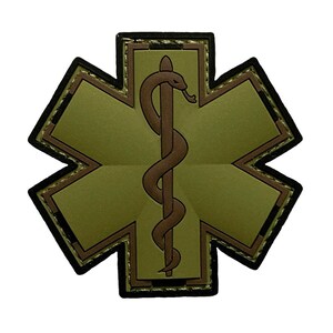 Medic paramedicus noodgeval PVC-rubber 2,5 inch patch (3D Rubber-MD5)