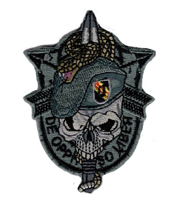 USA Special Forces Skull Sword and Snake 3.0 Inch Patch